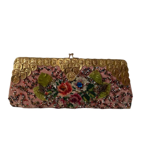 Original vintage 1940’s Jolles Rigina handmade clutch - Picture 1 of 10